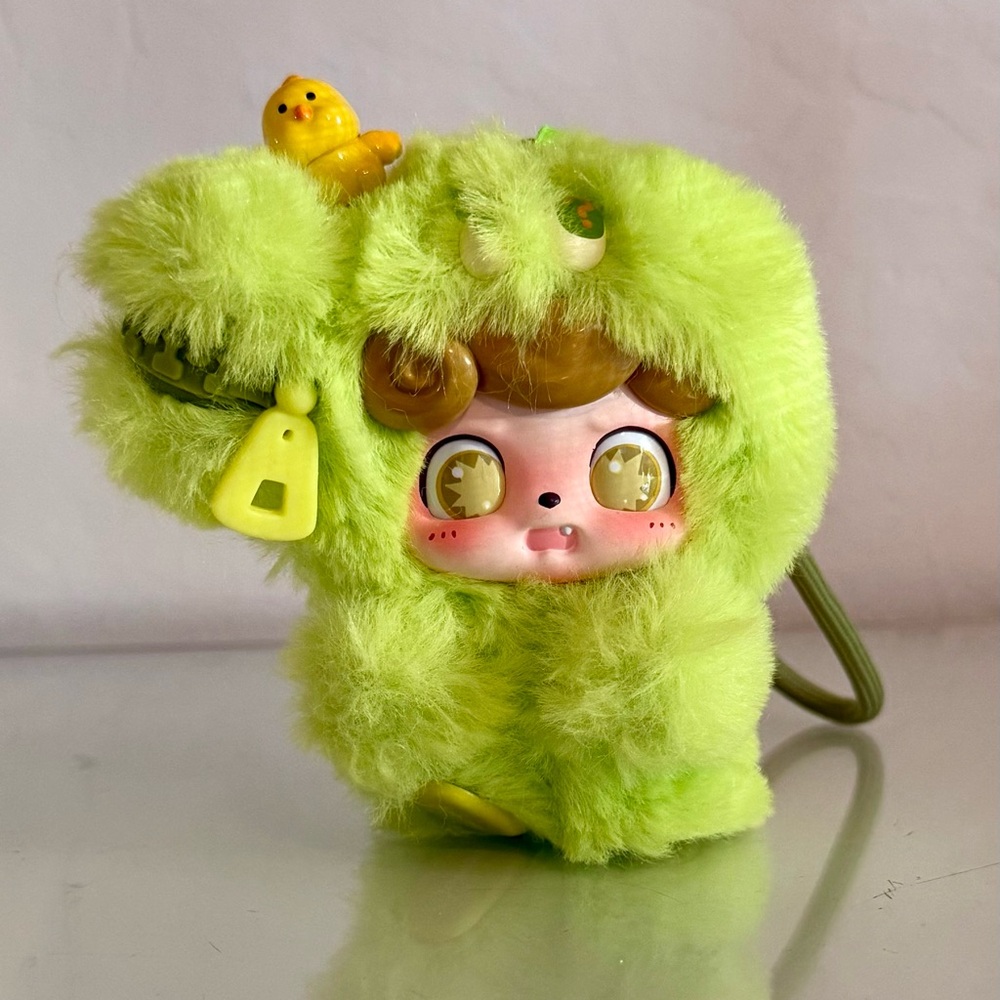 Jotoys Q Kid Emotional Hairy Monsters Curiosity Confirmed - Kawaii Keychain